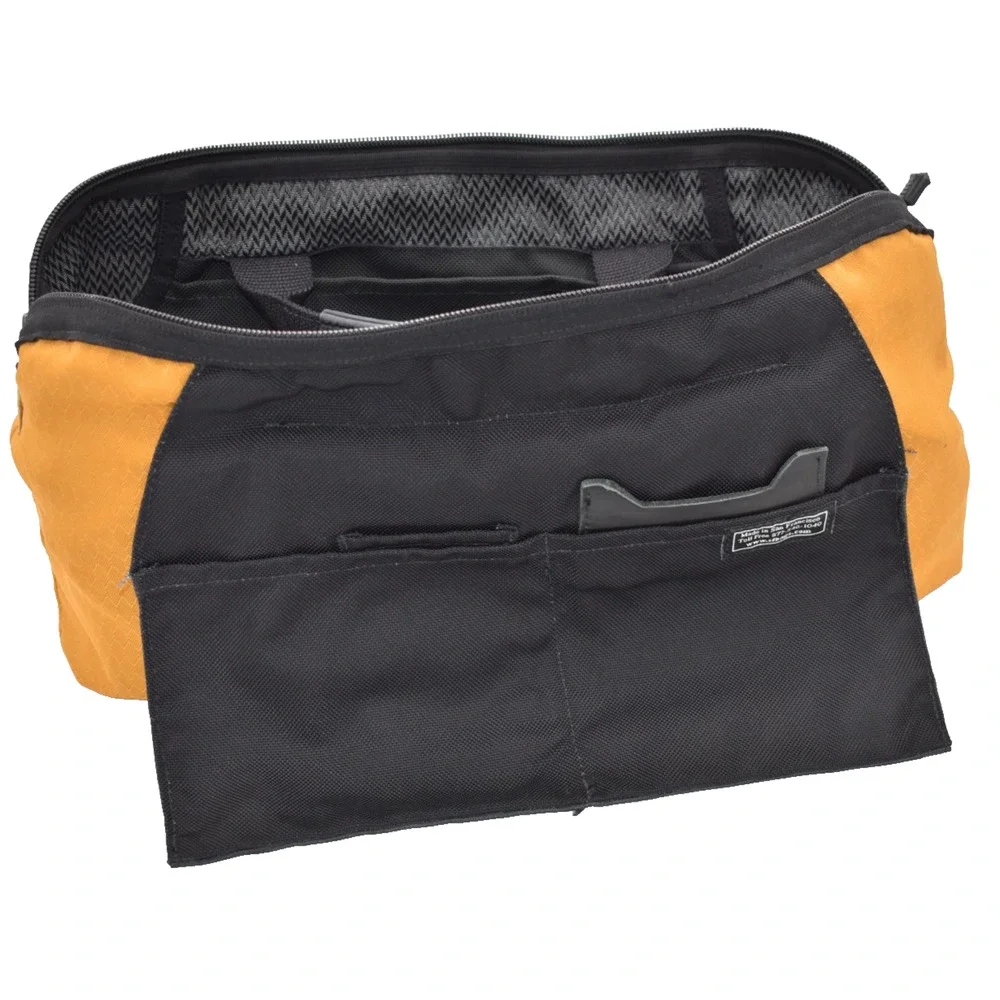 Vtg Waterfield Designs Cozmo Laptop Briefcase - Black Tote Bag - Made In SF USA